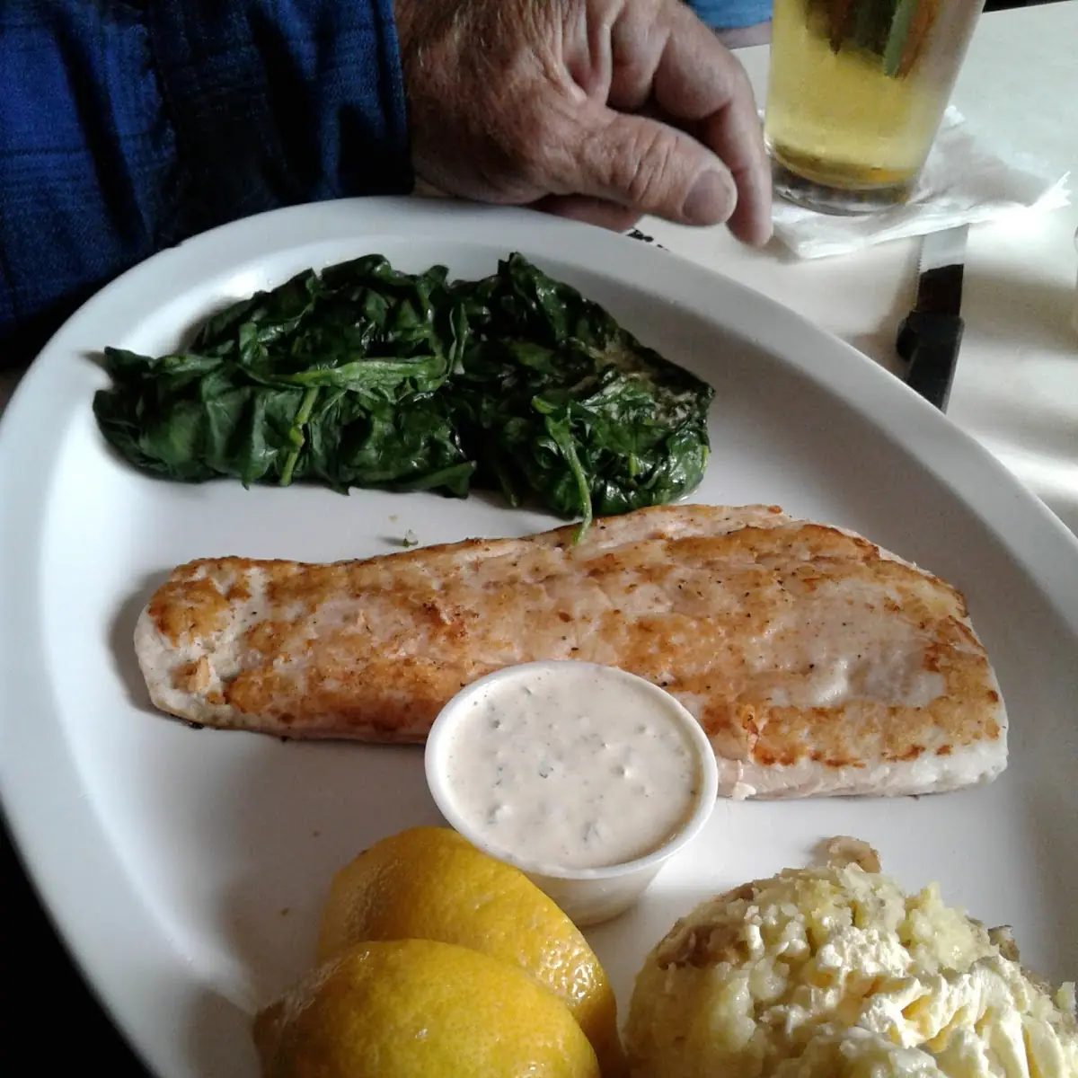Seabass Fish Mashed Potatoes and Gravy
