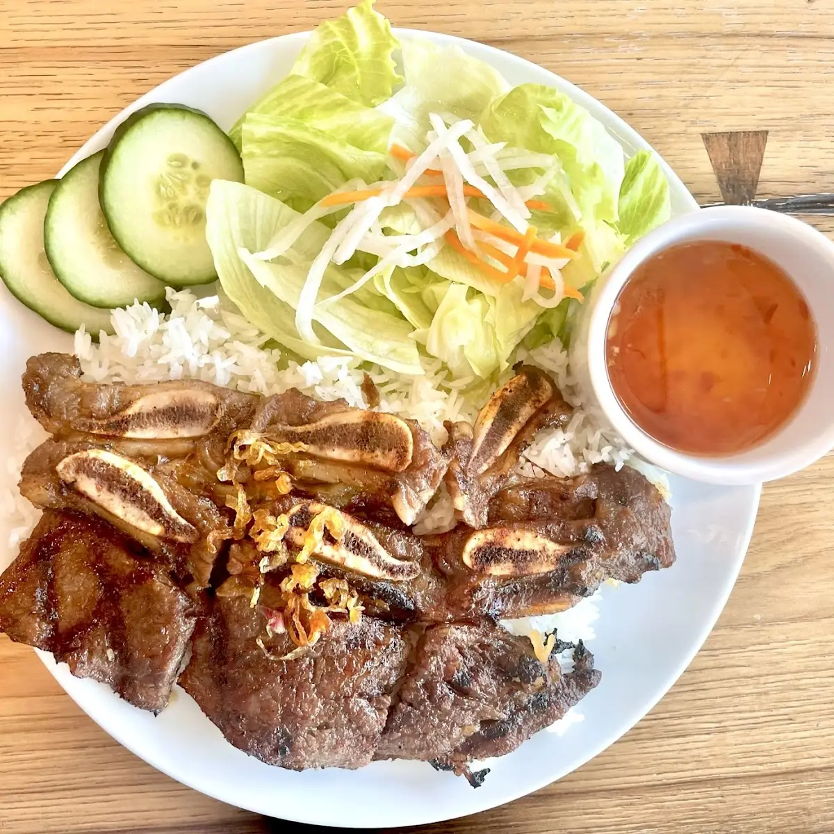 Grilled Short Ribs & Rice Com Suon Bo Nuong