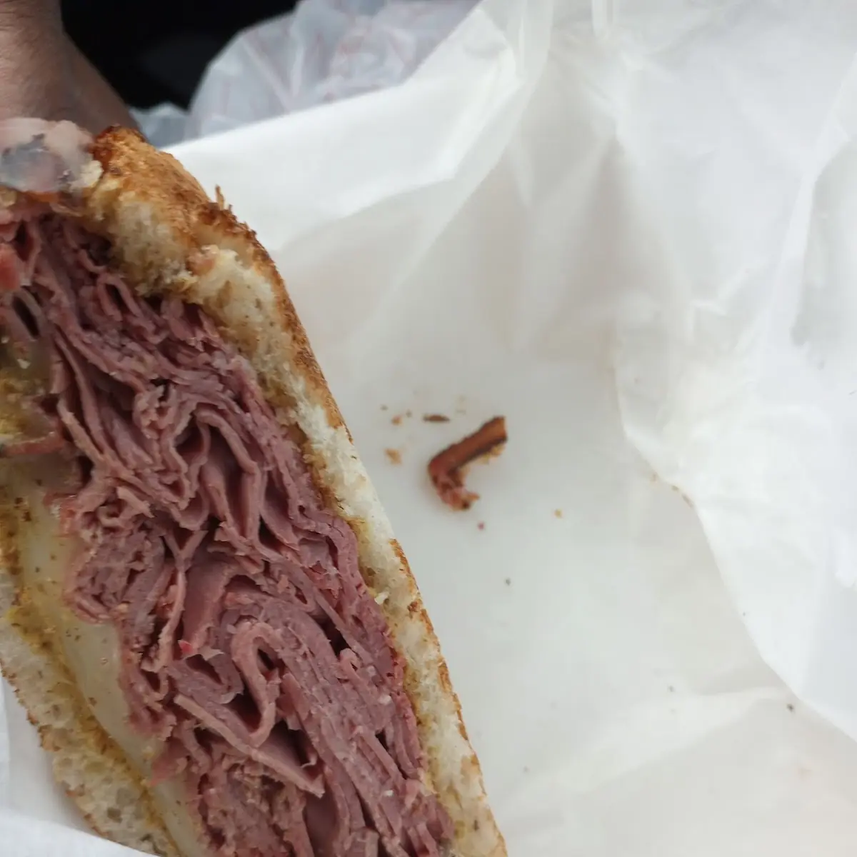 Hot Corned Beef & Pastrami Triple Decker