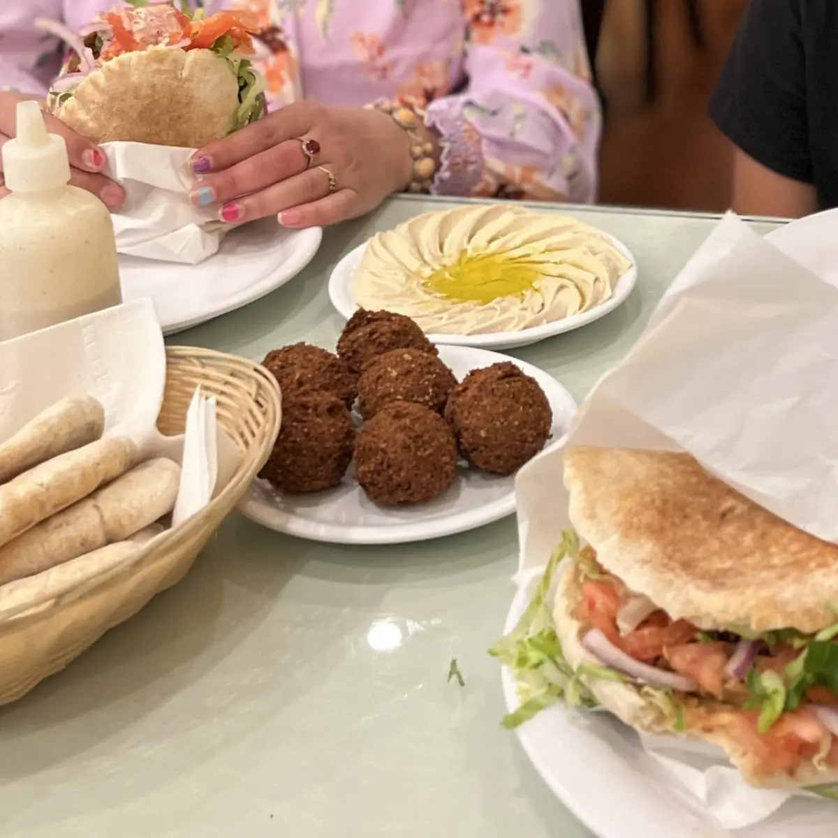 Falafel and Hummus Plate