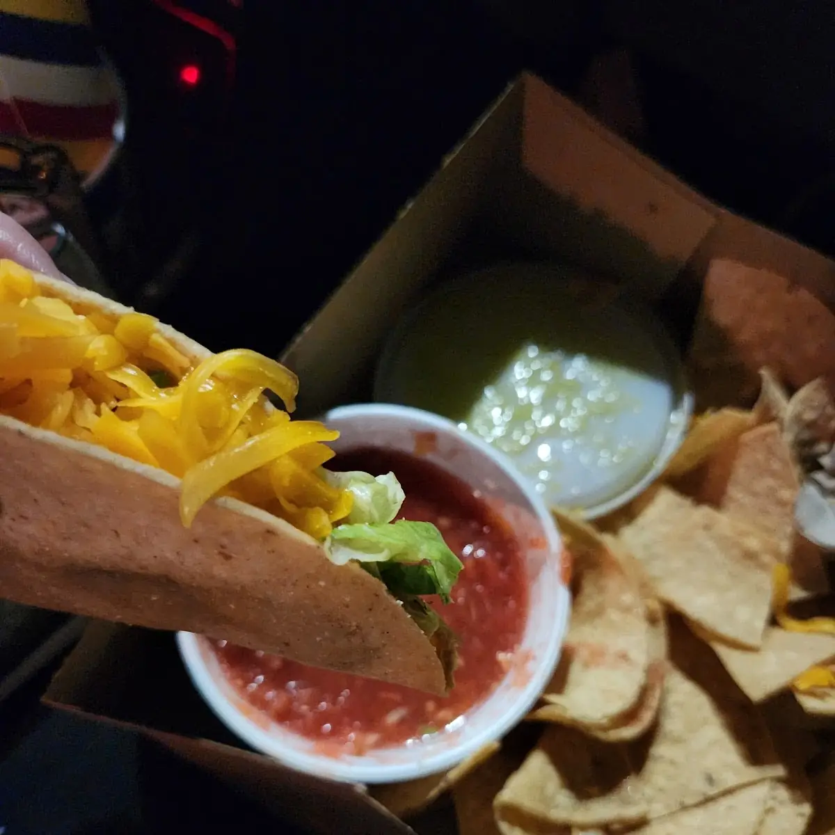 Crunchy Beef Taco with Cheese