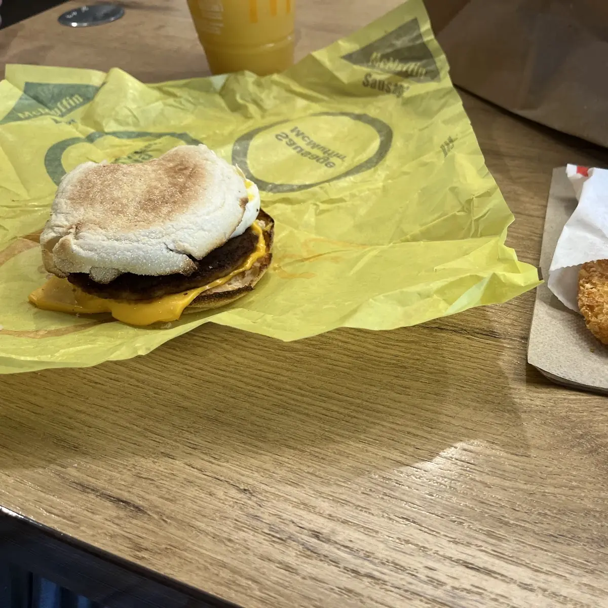 Sausage Egg Mcmuffin Combo