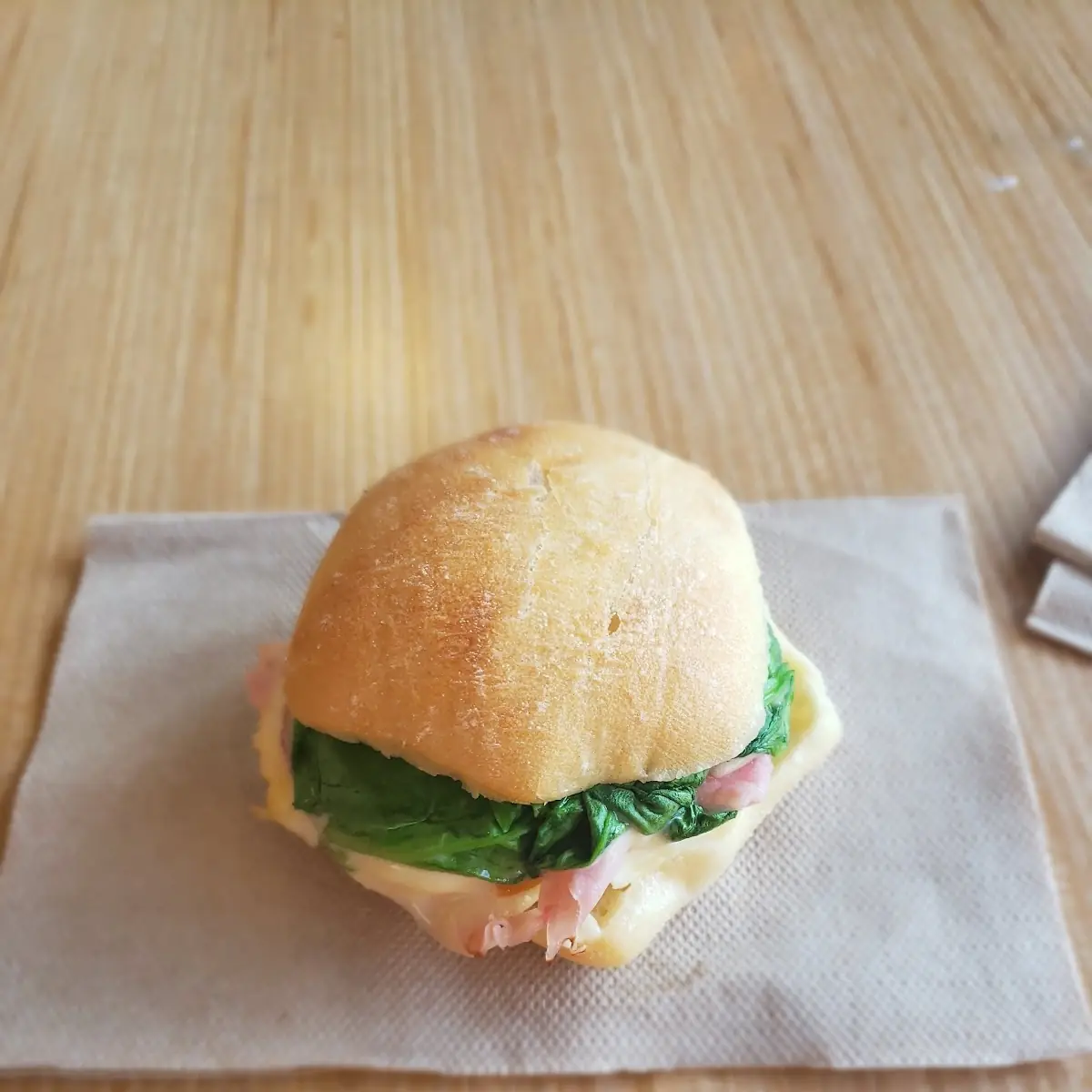 Ham Egg and Ghouda Breakfast Sandwich