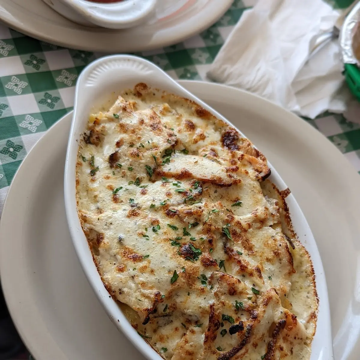 Ricotta Stuffed Shells with Alfredo and Marinara Sauce