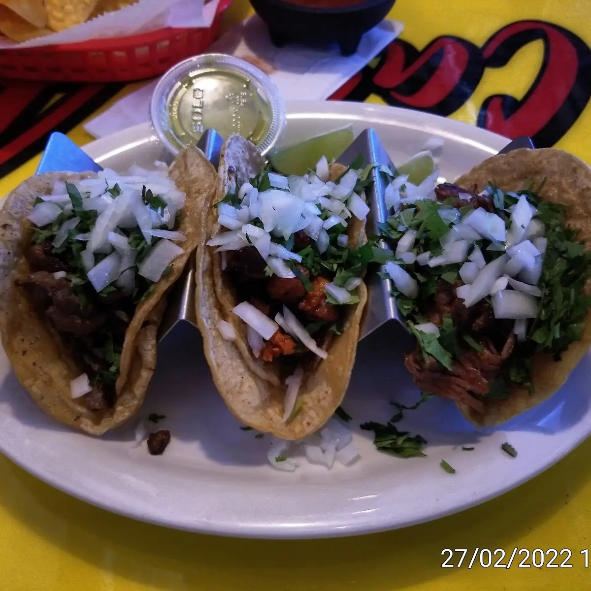 Street Tacos Steak Pastor and Carnitas