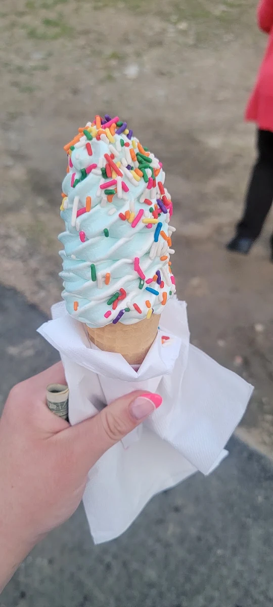 Birthday Cake on a Sugar Cone