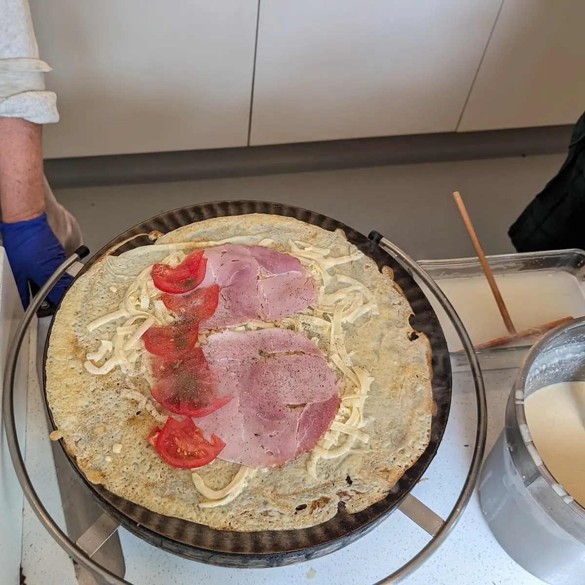 Crepe Egg Cheese Tomato