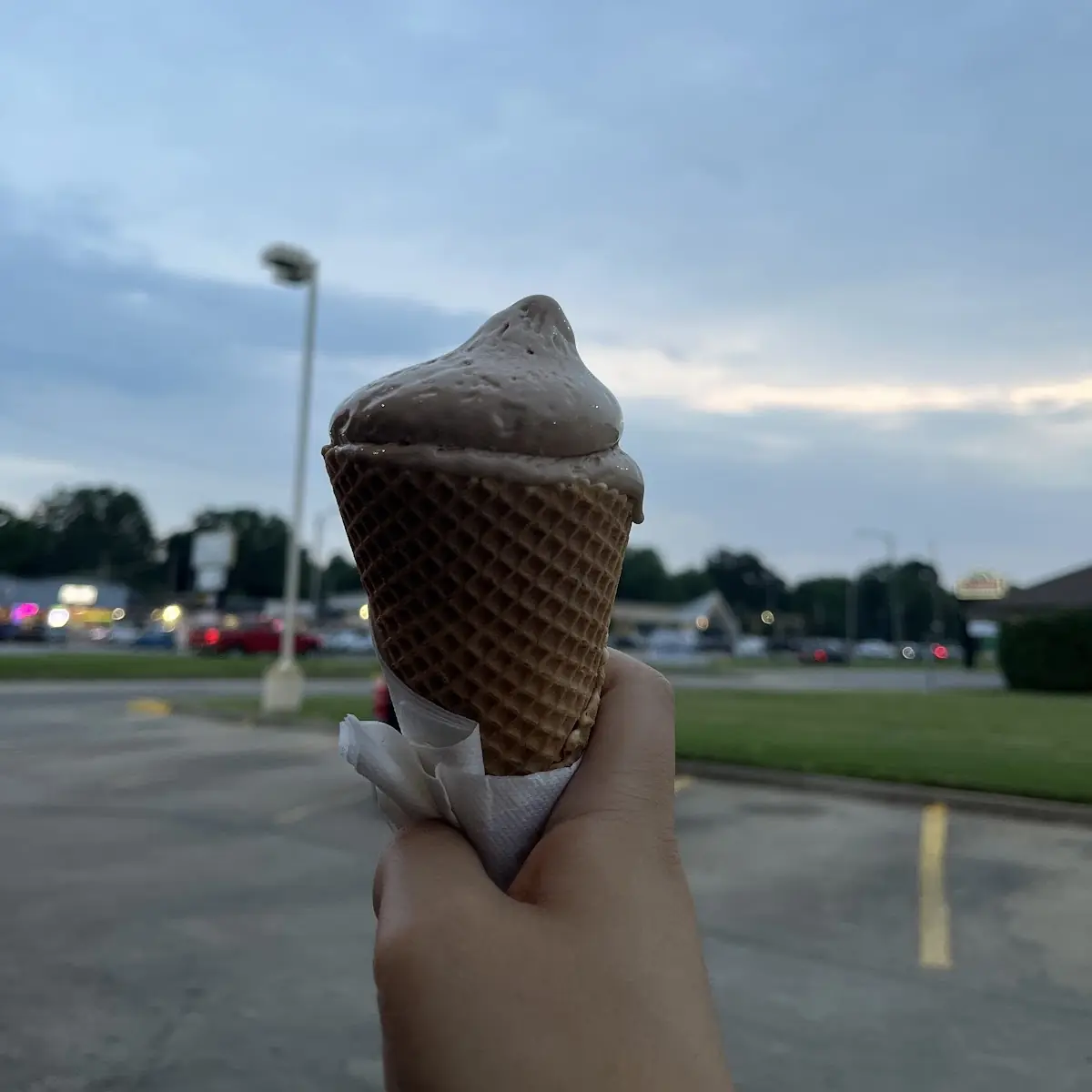 Chocolate Ice Cream Cone