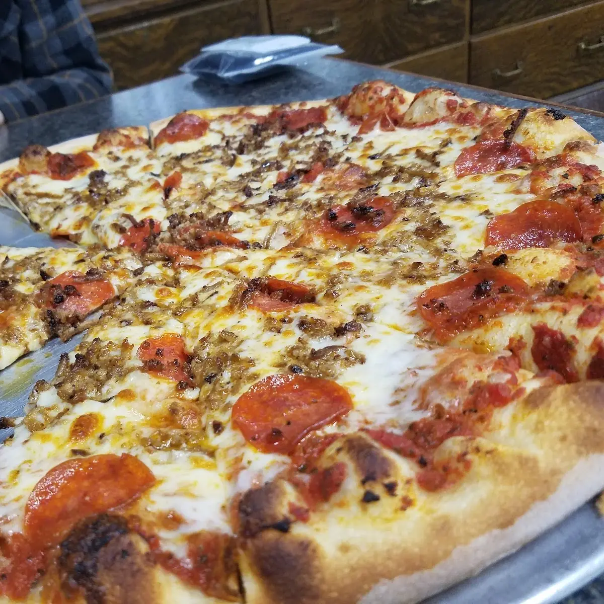 Pepperoni and Sausage Pizza