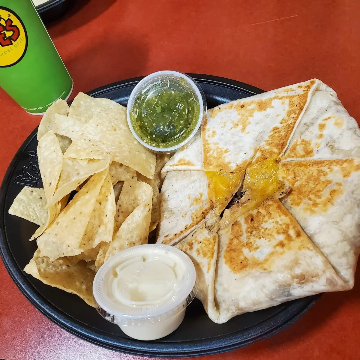 Stack Meal w Chips & Queso