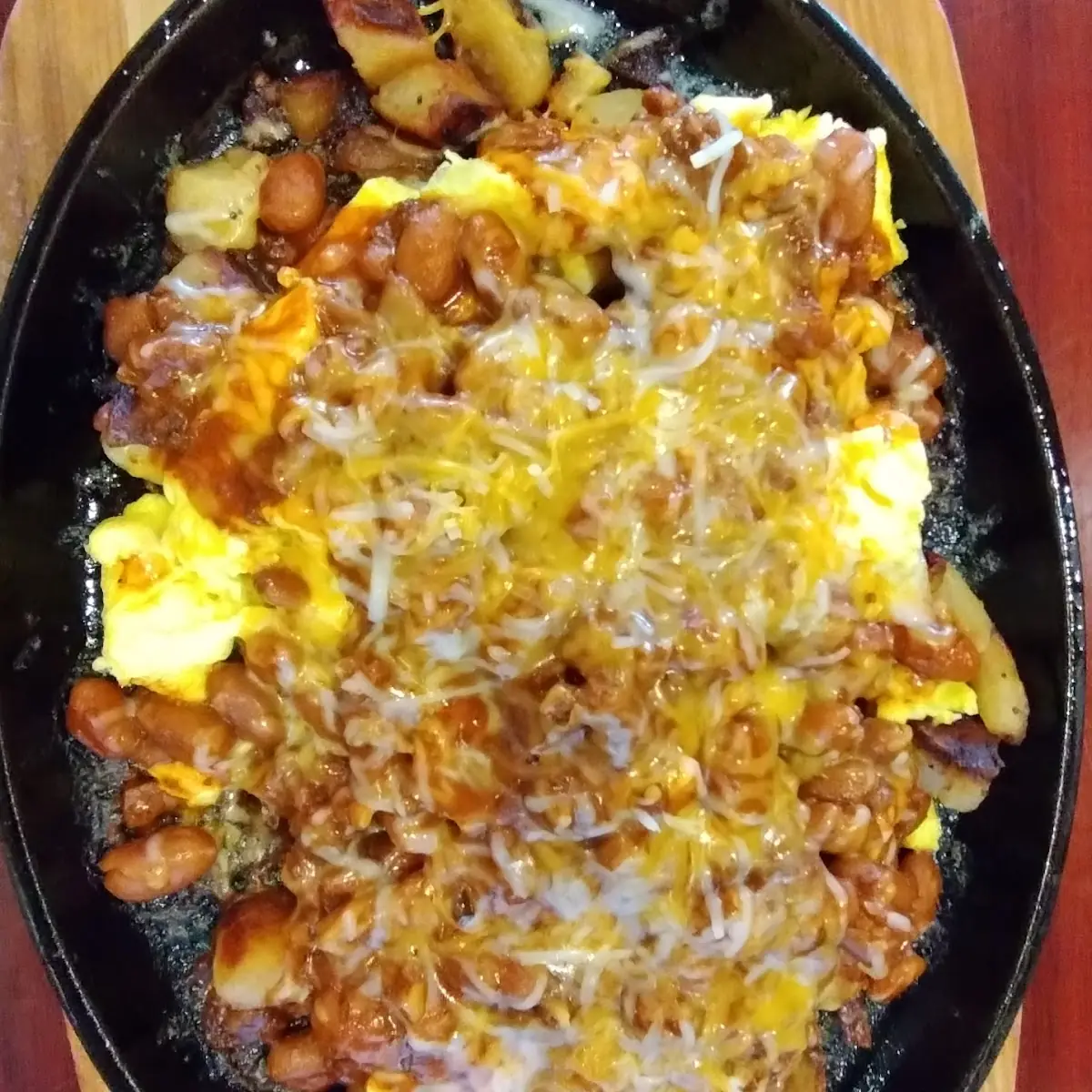 Chili & Cheese Skillet Potatoes