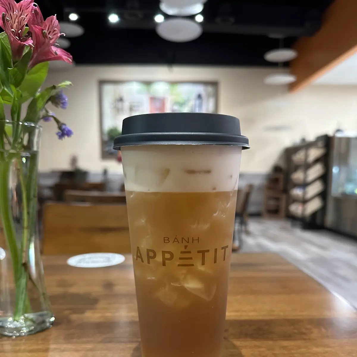 Passion Fruit Tea with Mango Jelly