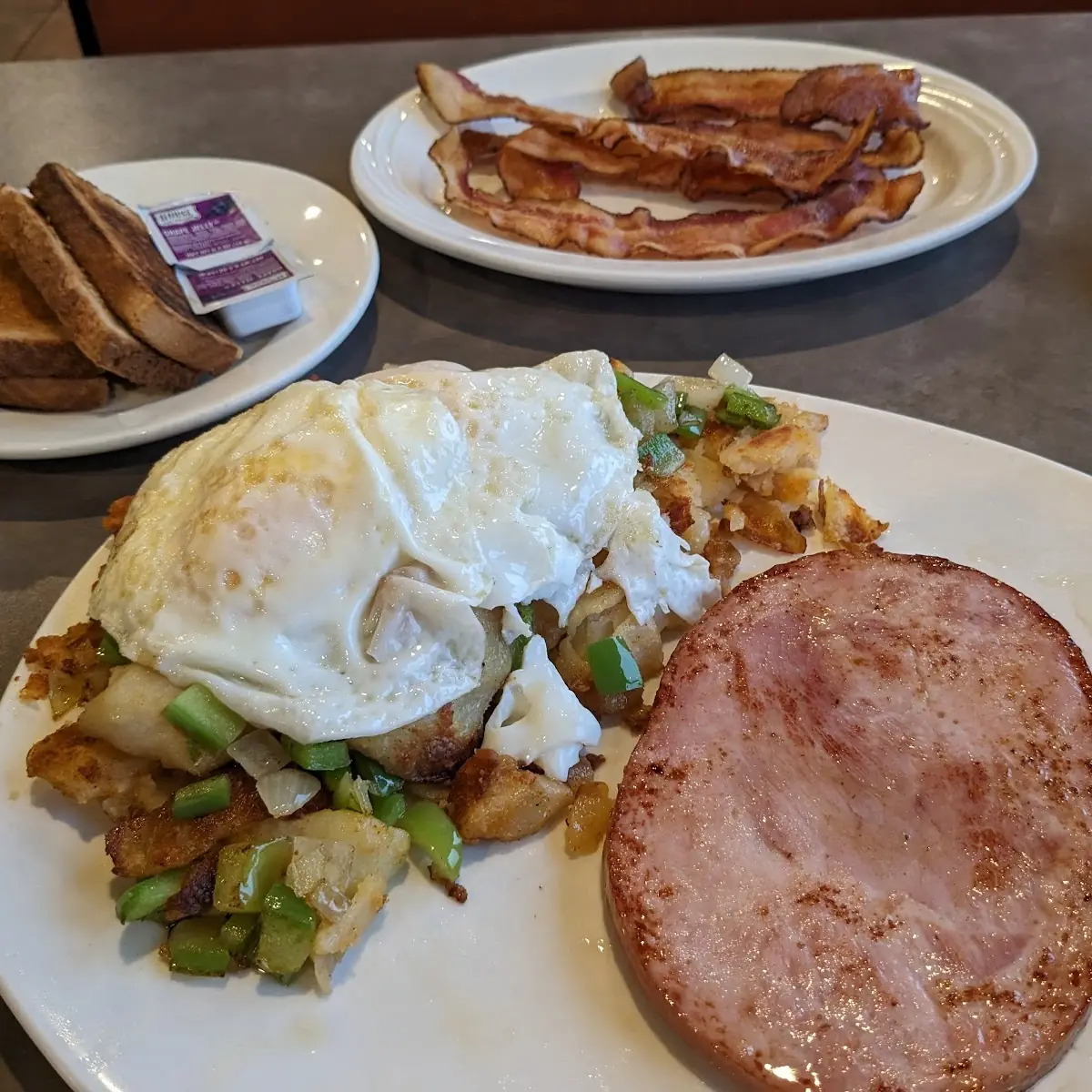 Ham Steak & Eggs