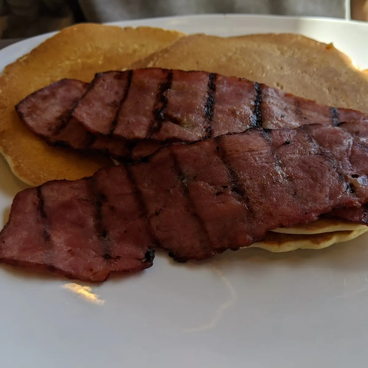 Pancakes with Turkey Bacon