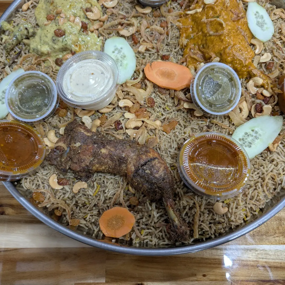 Chicken Biryani with Side Sauces