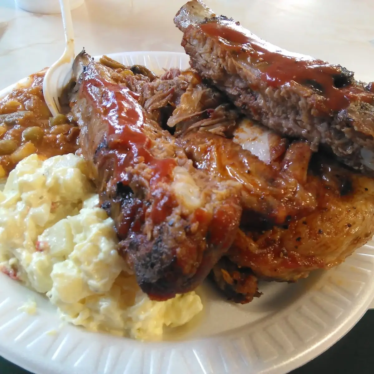 Ribs Chicken Pulled Pork