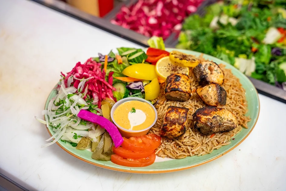 Salmon Kabab Platter, Zaad