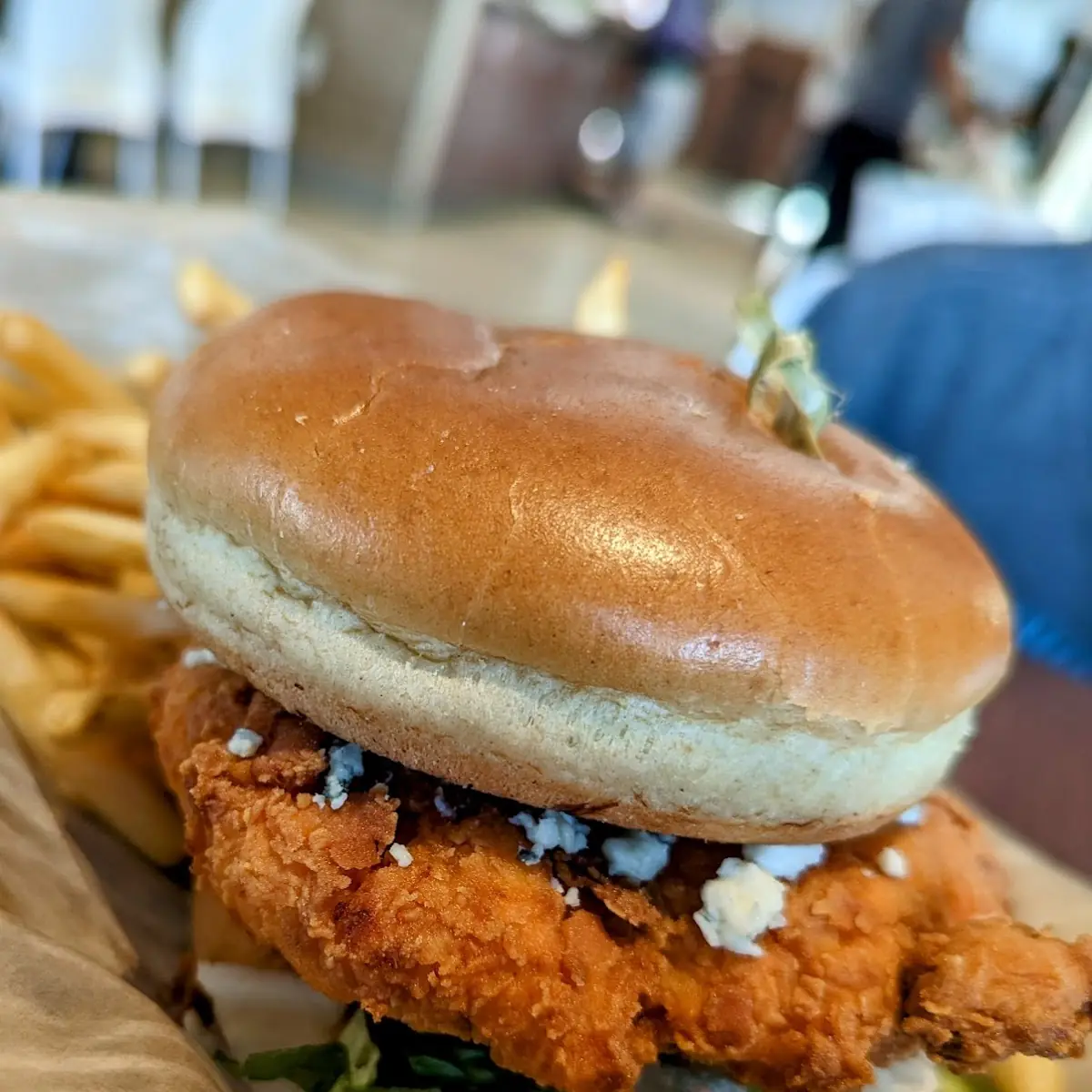Buffalo Chicken Burger Combo