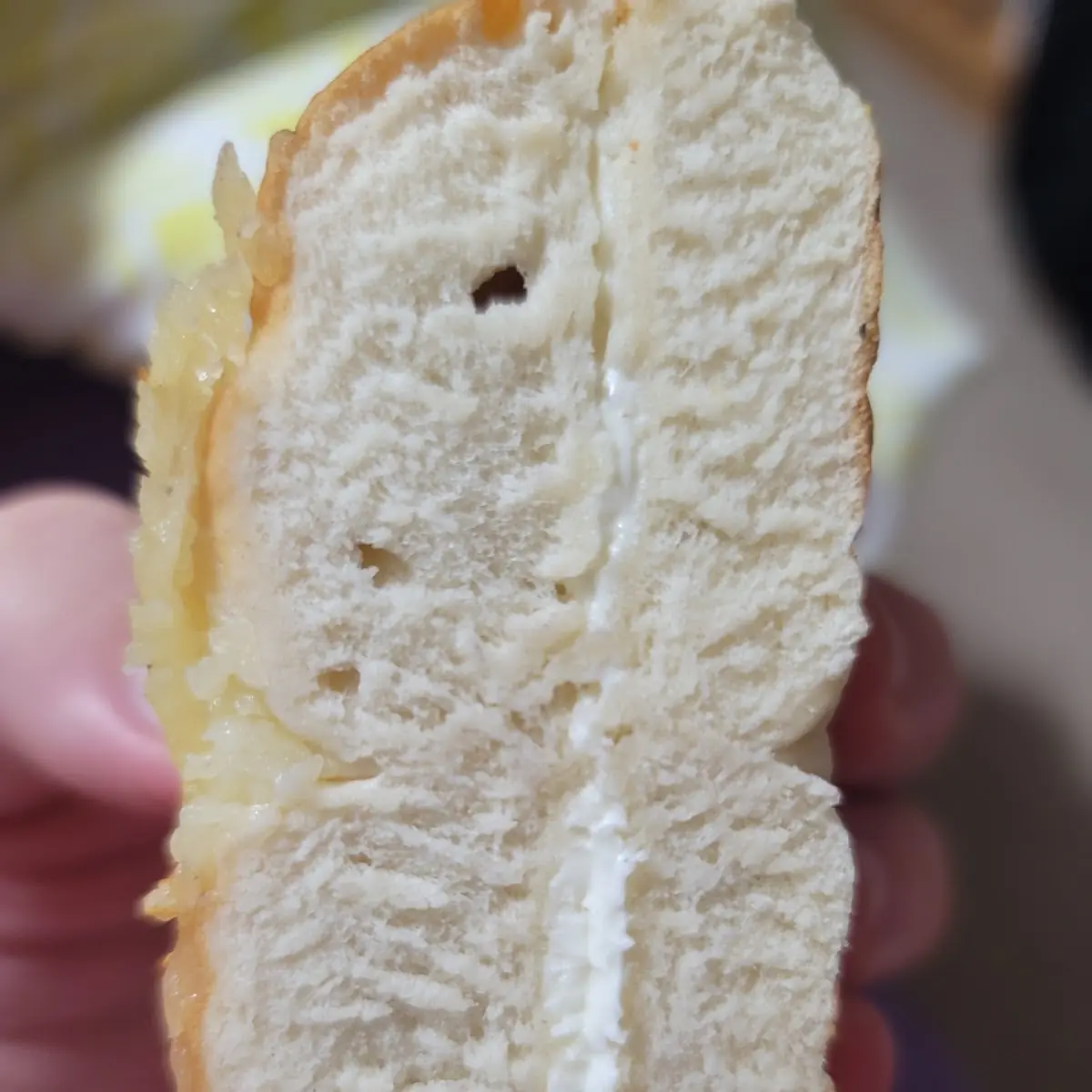Asiago Cheese Bagel with Cream Cheese
