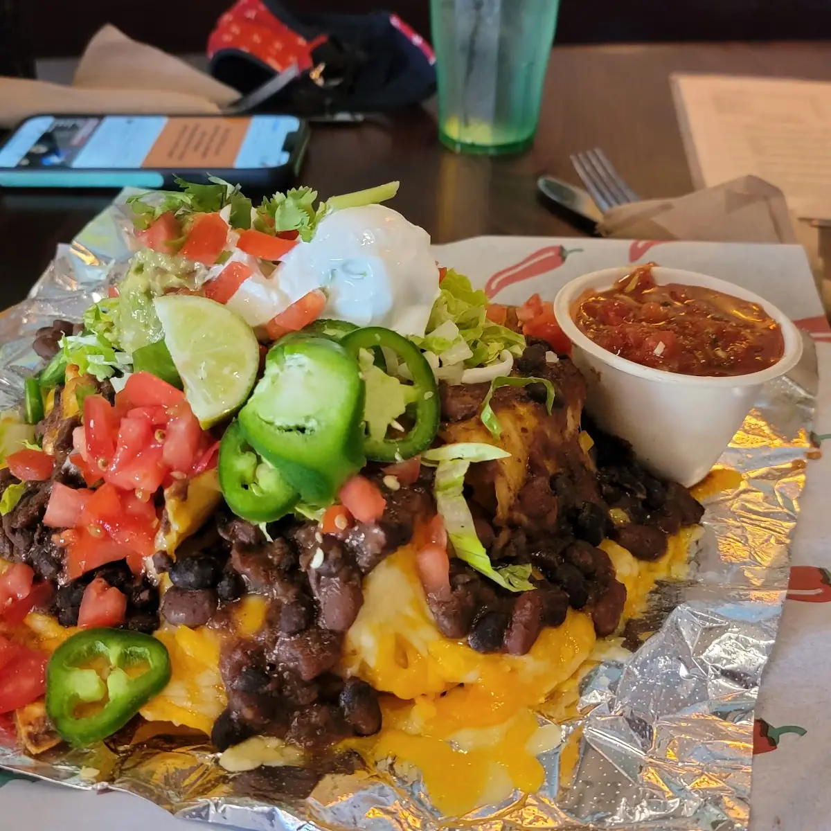 Black Bean Nachos