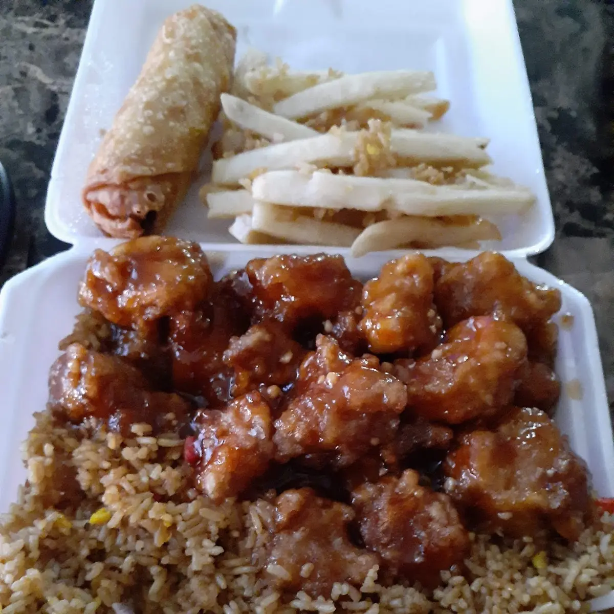 General TSO's Chicken and Fried Rice