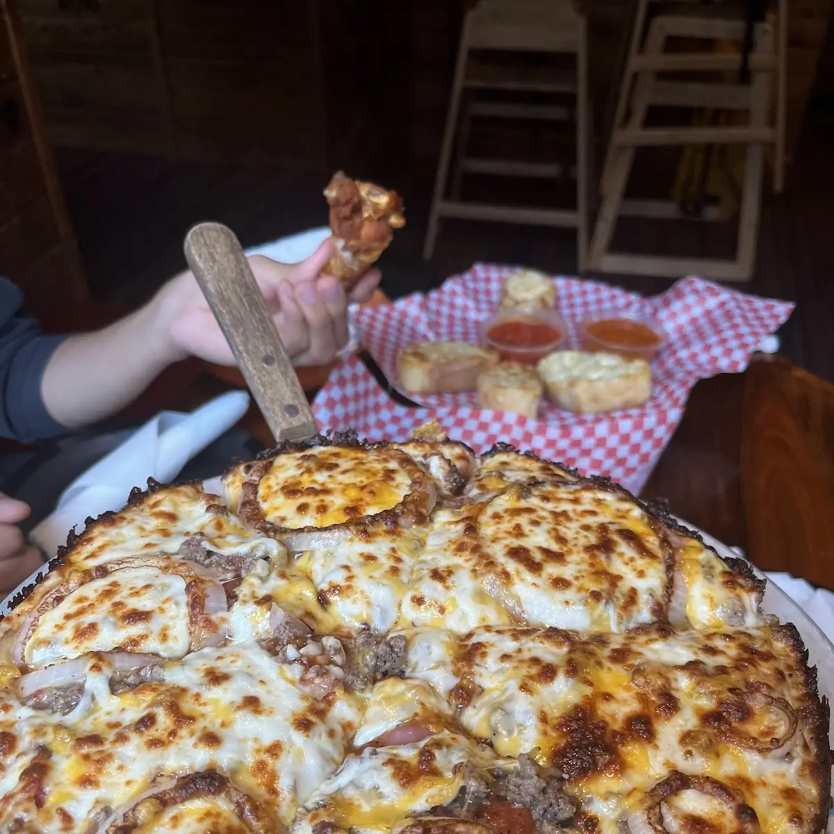 Buffalo Chicken Bacon Ranch Pizza