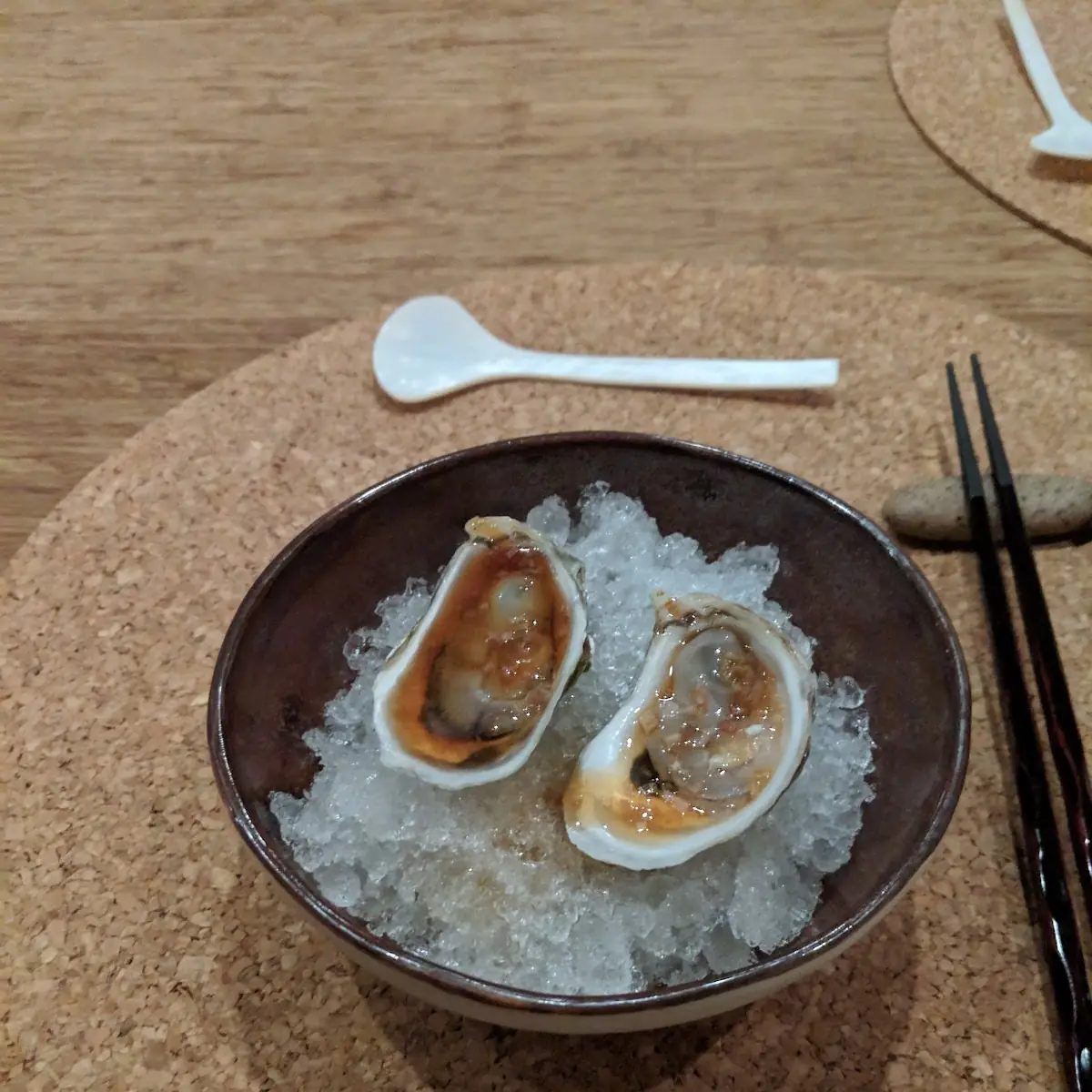 Oyster with Cherry Blossom