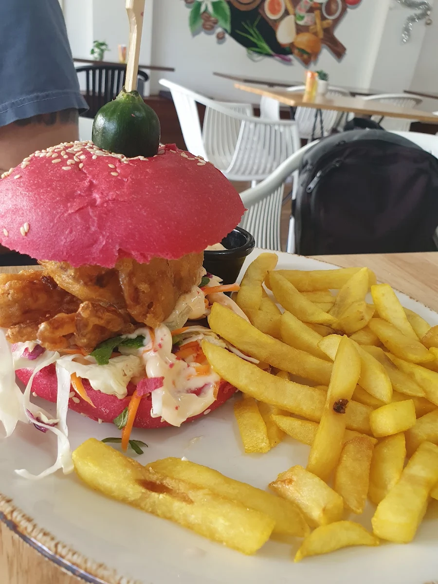 Soft Shell Crab Burger, Victoria Elixir Coffee Roasters