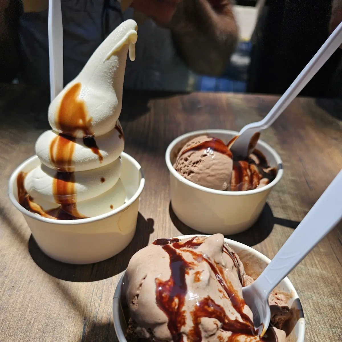 Vanilla and Chocolate Ice Cream
