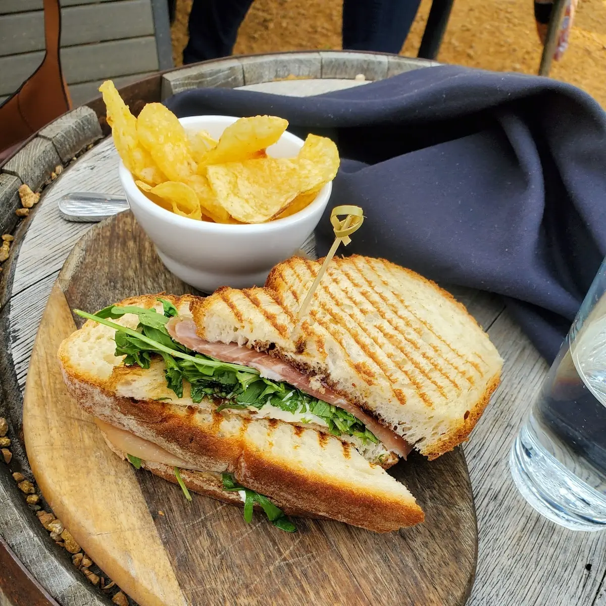 Fig Spread Prosciutto & Goat Cheese Panini