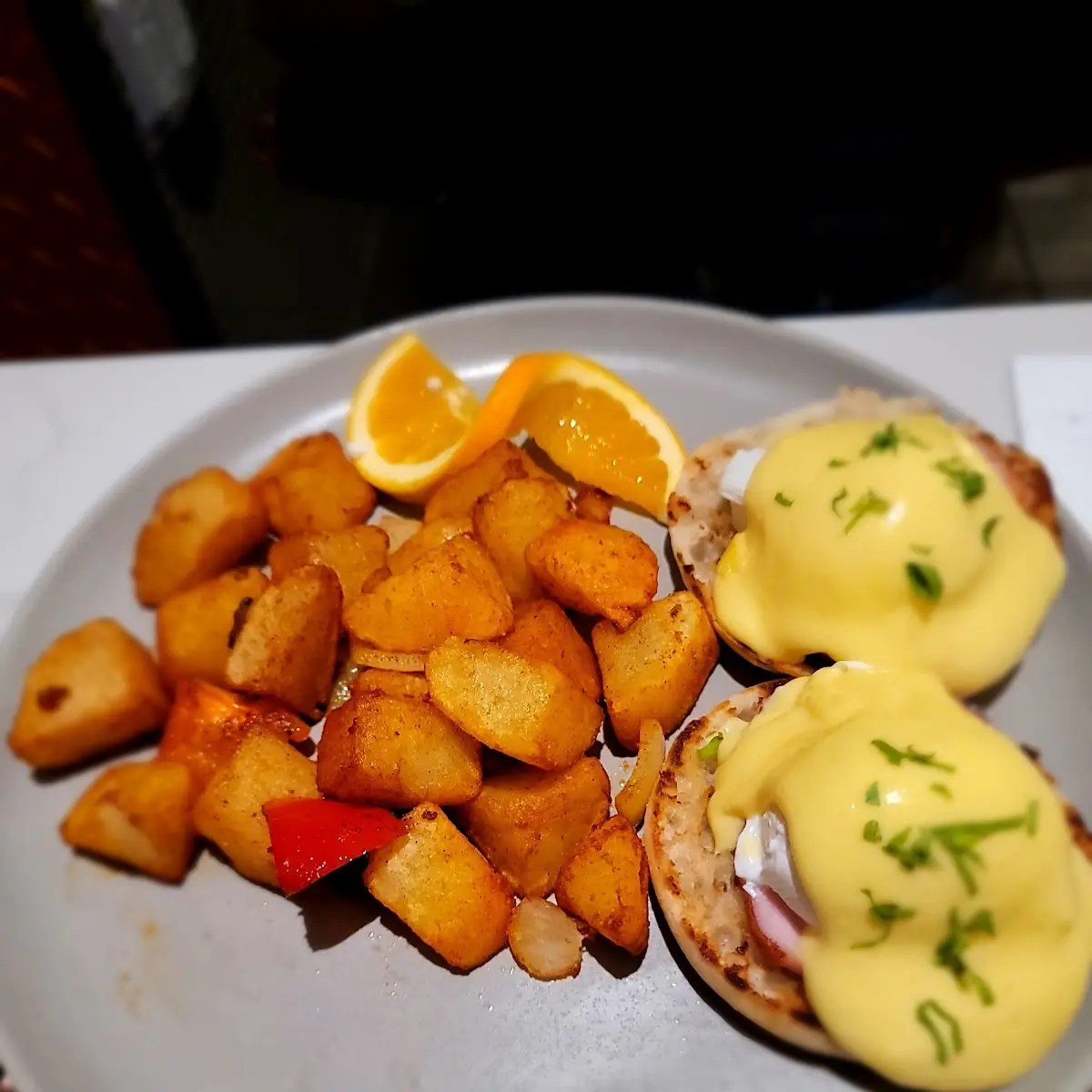 Grilled Skirt Steak Benedict