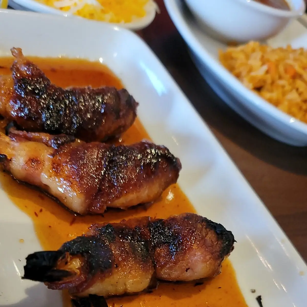 Bacon Wrapped Camarones