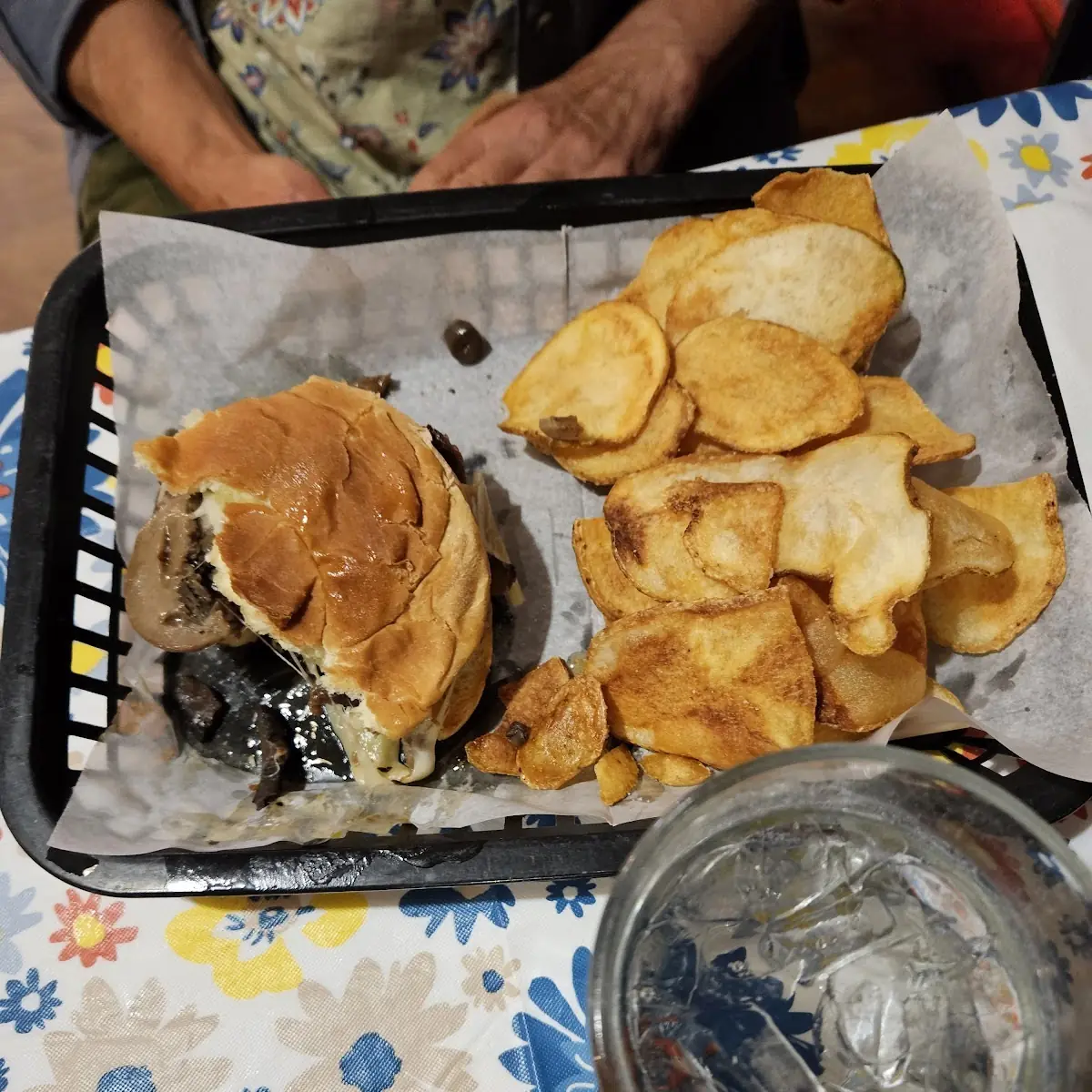 Mushroom and Swiss Burger