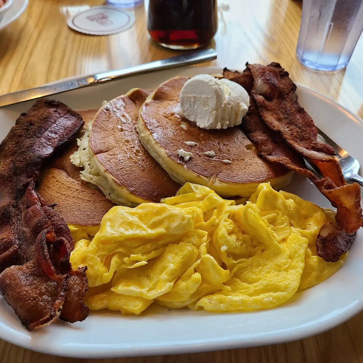 Steak and Eggs and Pancakes