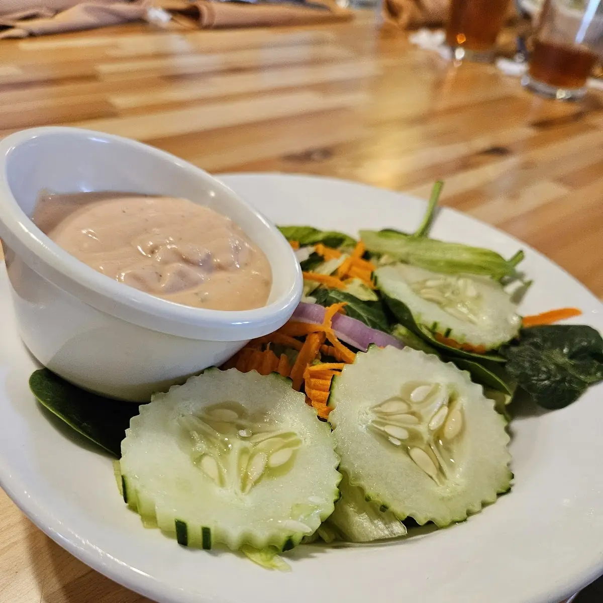 Salad with Thousand Island Dressing
