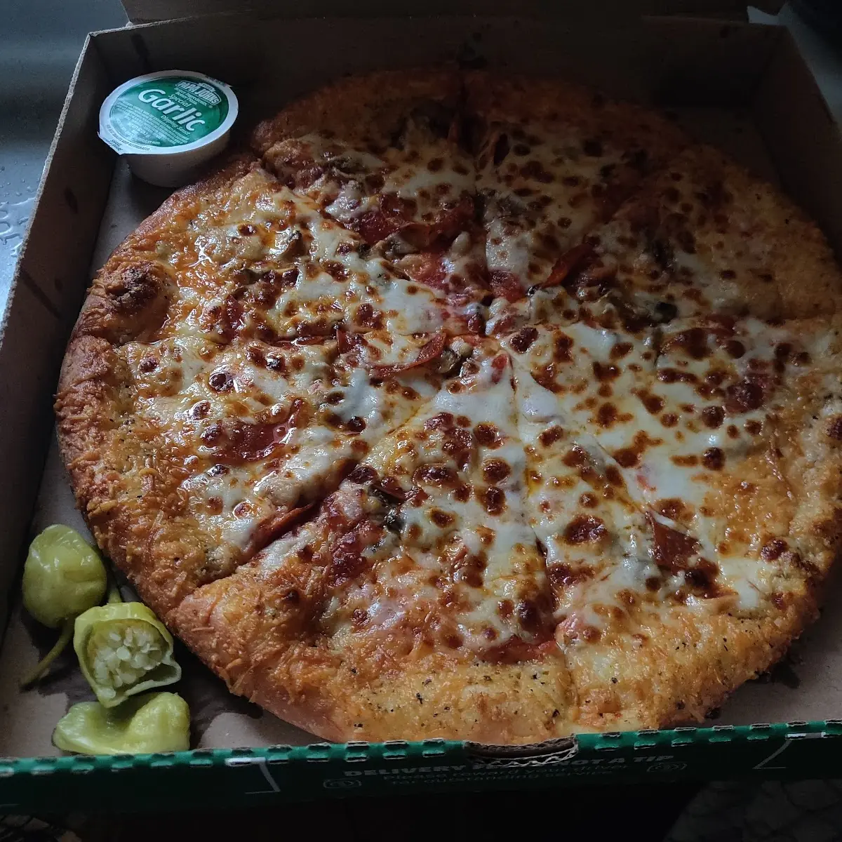 Pepperoni and Mushroom Pizza