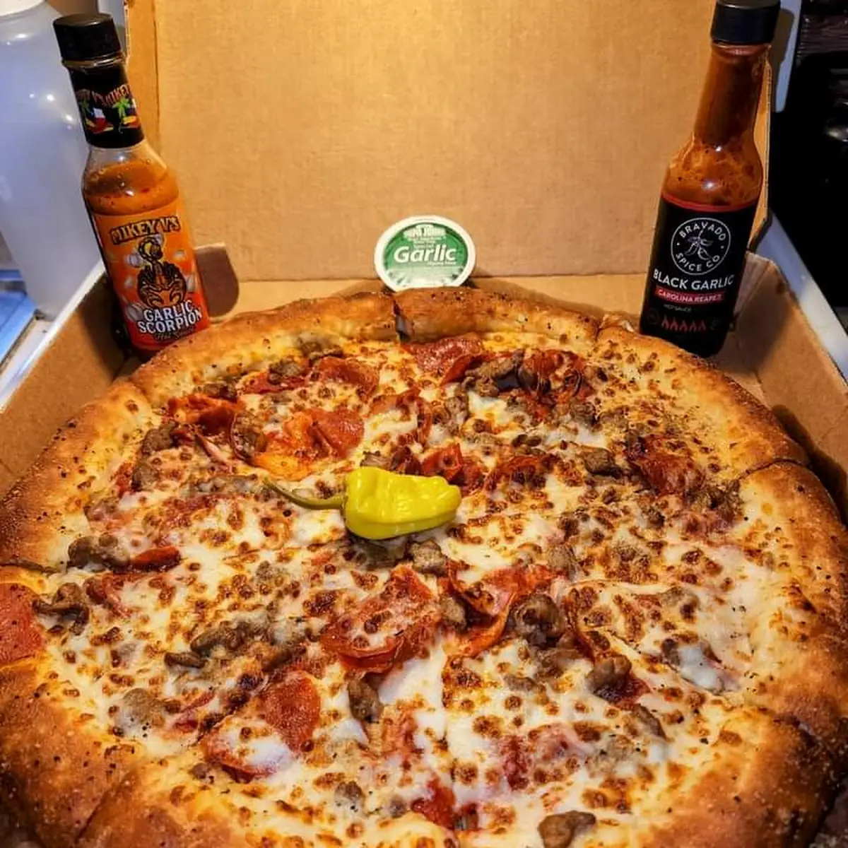 Pepperoni Stuffed Crust Pizza