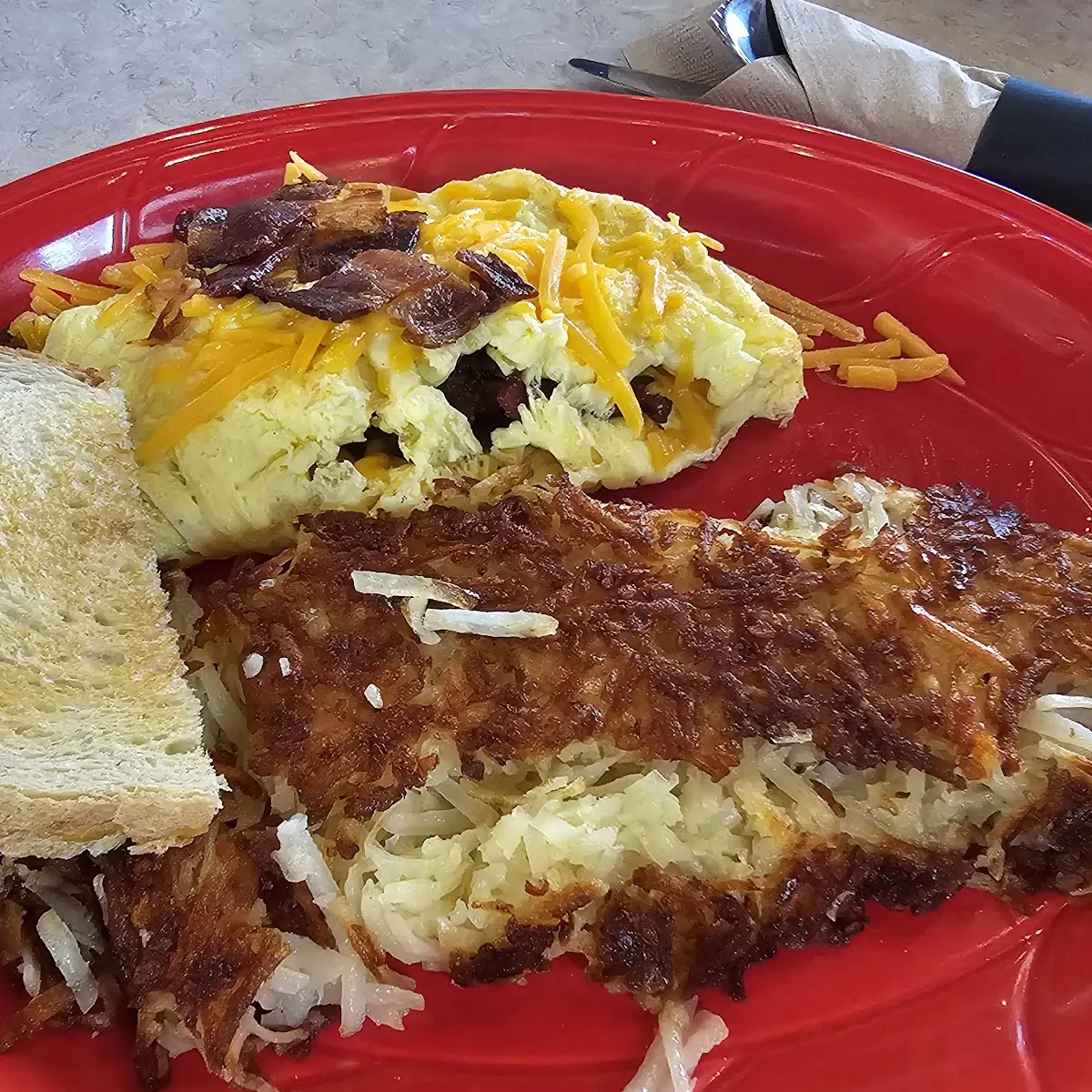 Bacon and Cheese Omelet