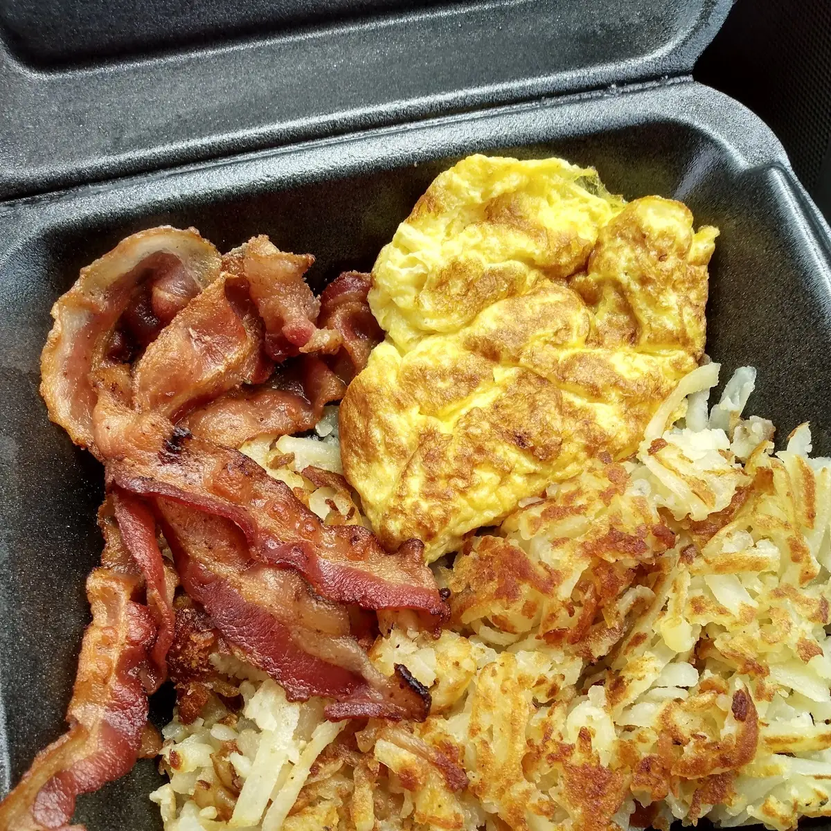 Bacon Hash Browns Scrambled Eggs