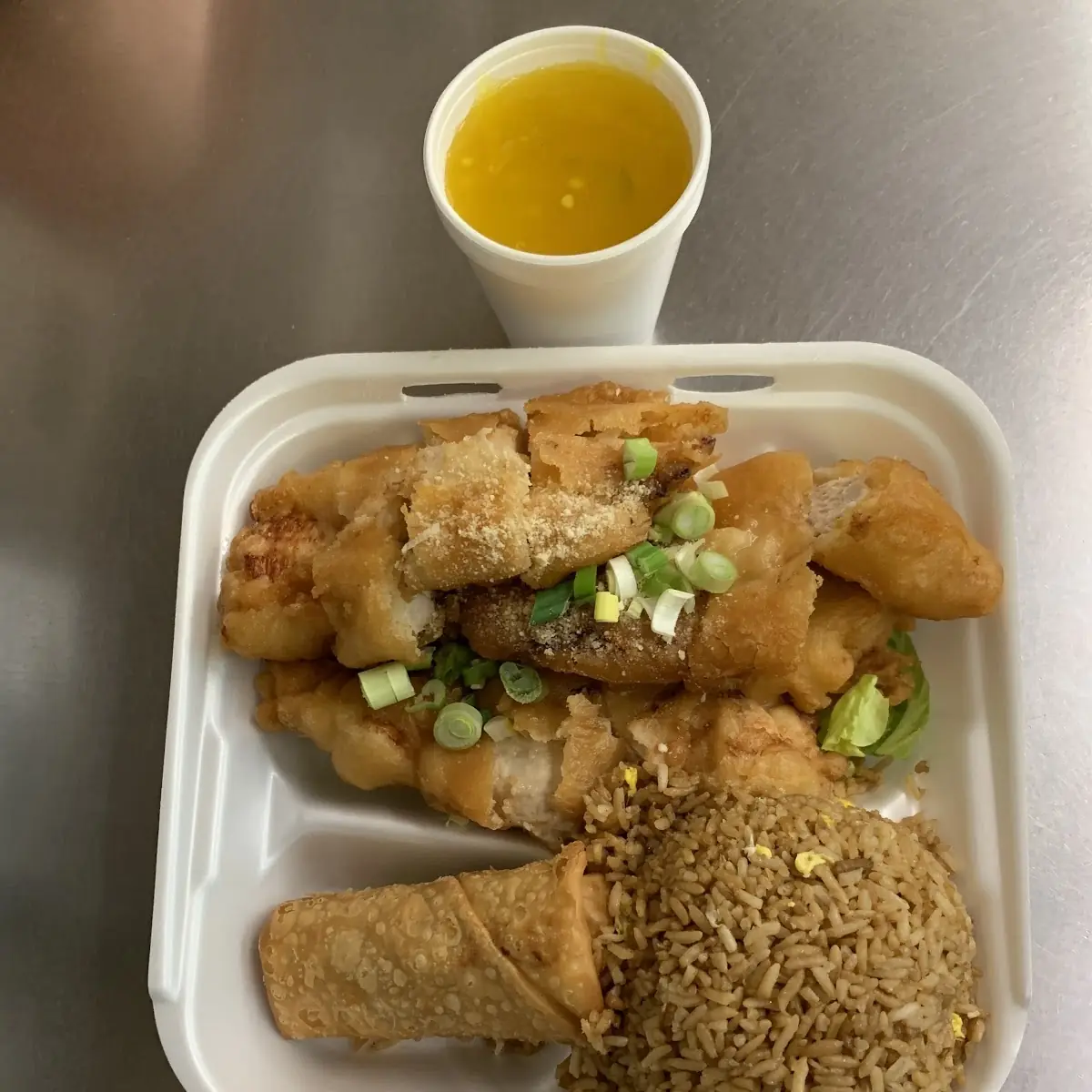 Fried Rice and Egg Roll