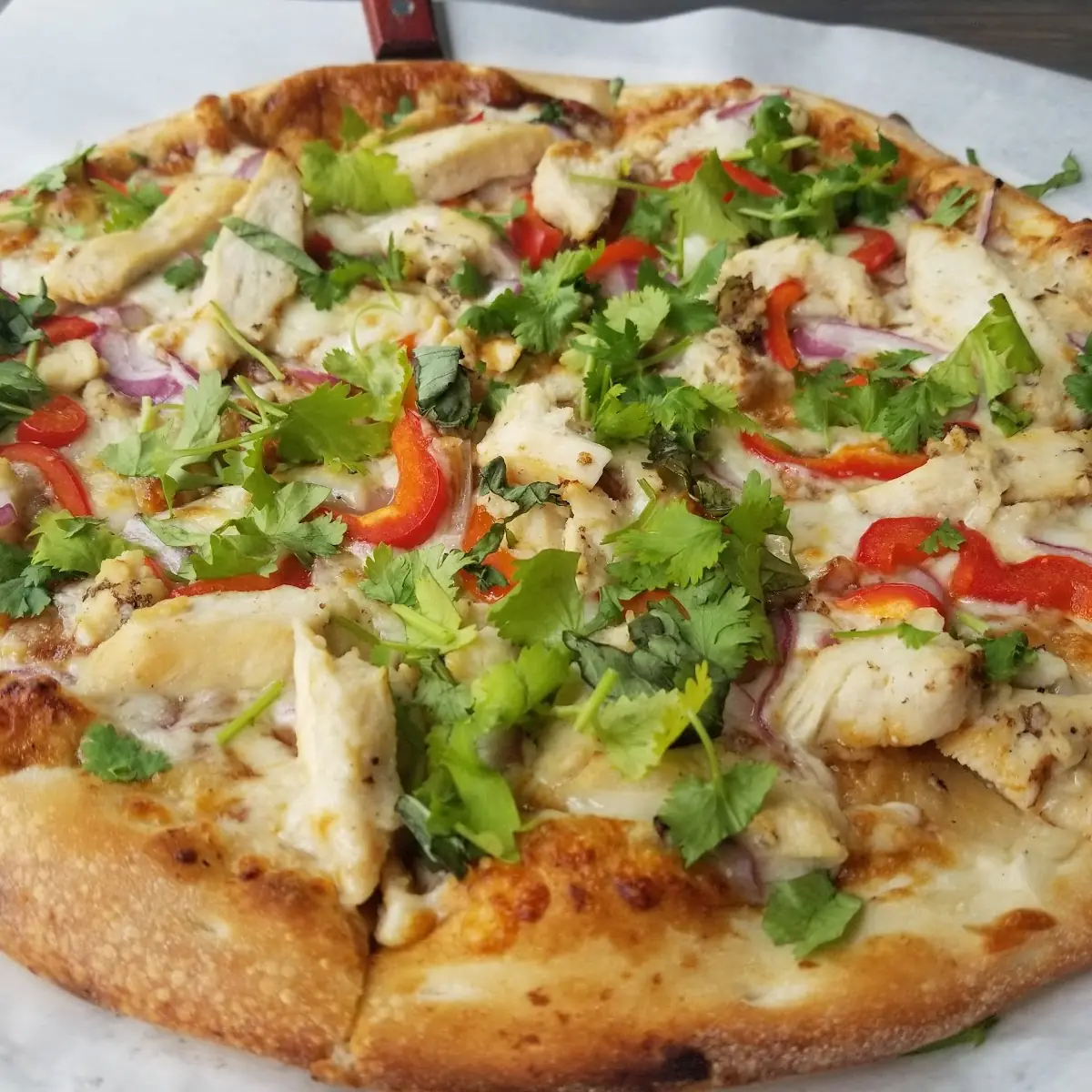 Garlic Chicken Pizza