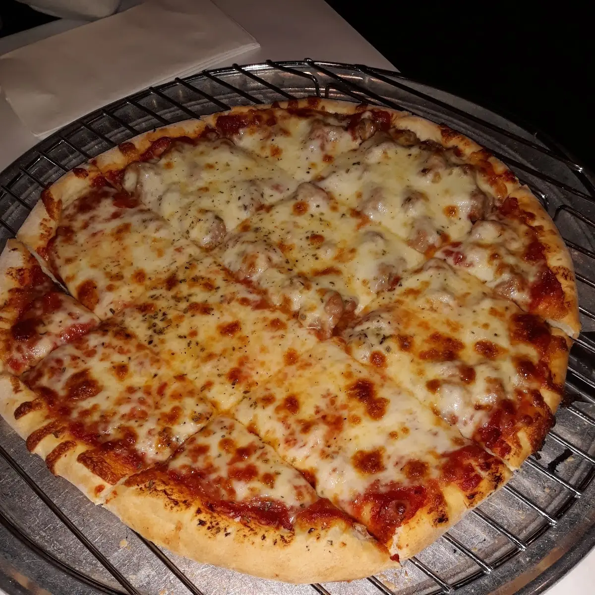 Sausage and Pepperoni Pizza