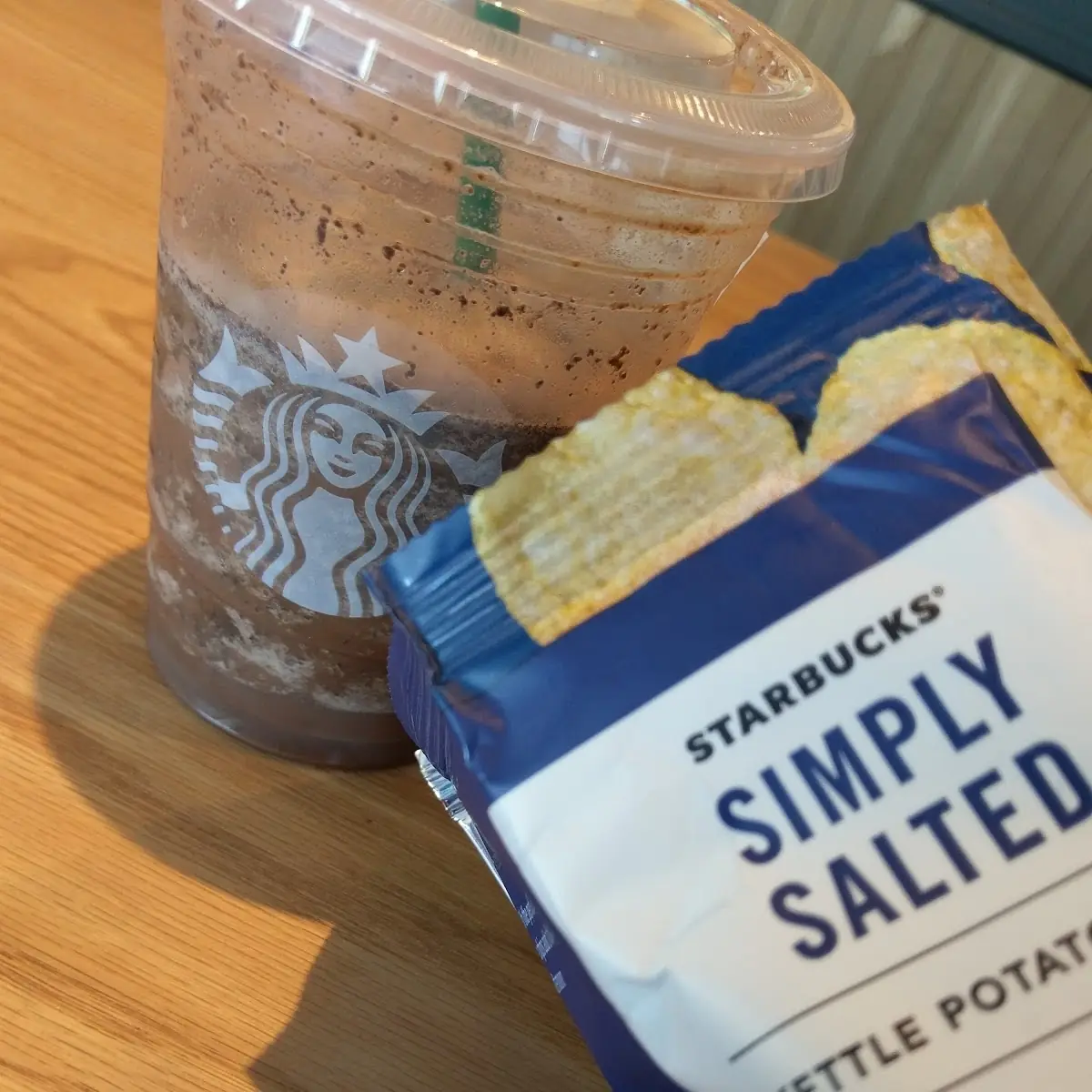 Java Chip Frappuccino x2 Blended w Affagato & Salted Kettle Chips