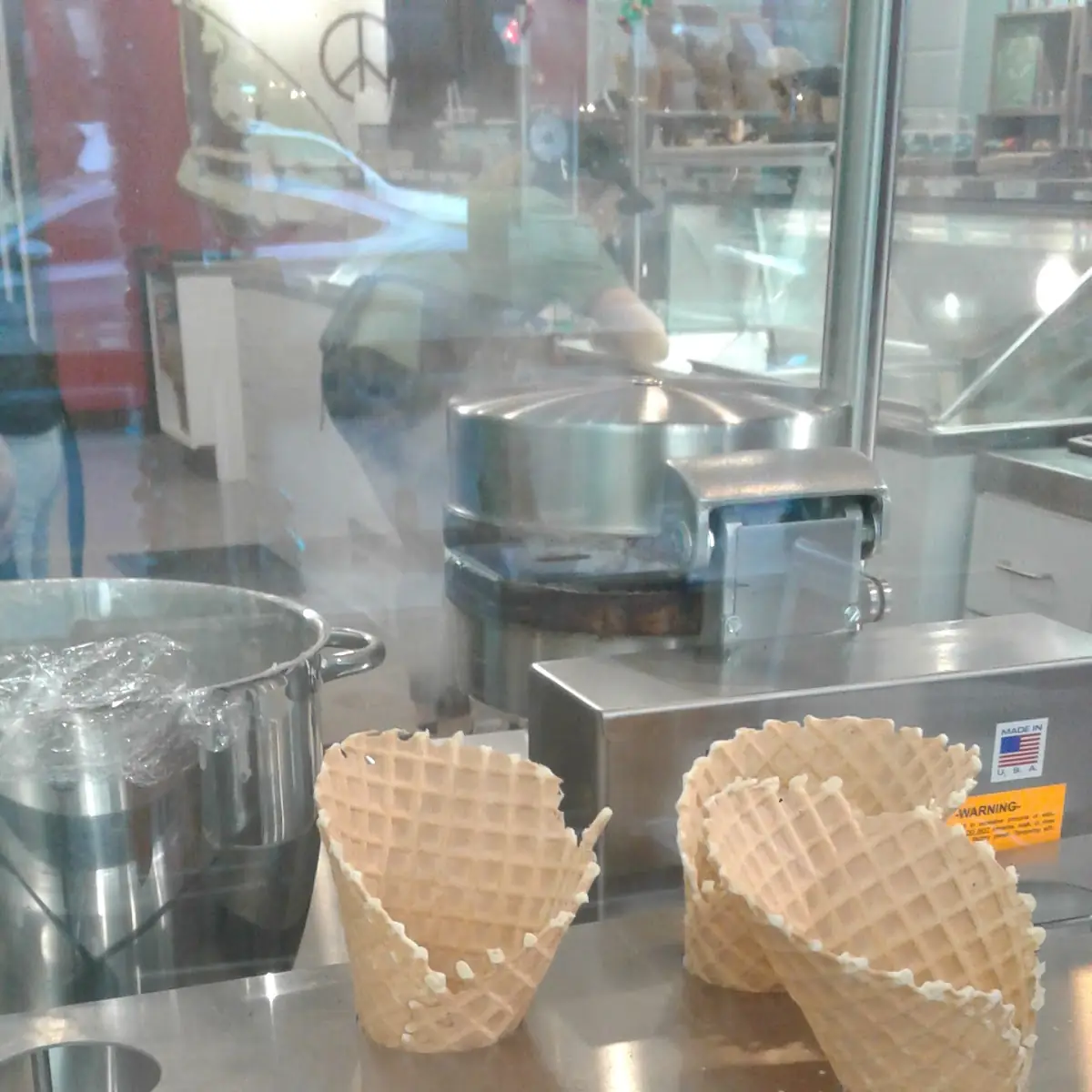 Waffle Cones and Waffle Cone Maker