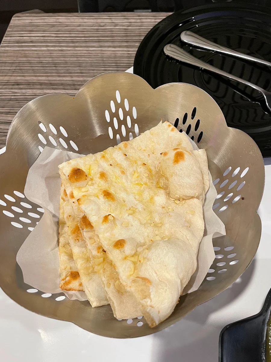 Garlic Naan, 4 Seasons Kitchen Indian Restaurant