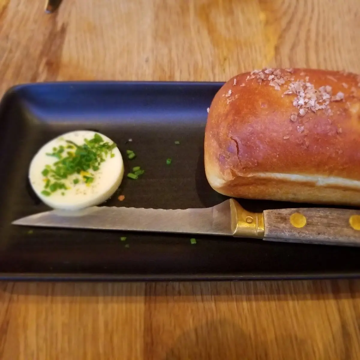Rustic Bread with Chive Butter