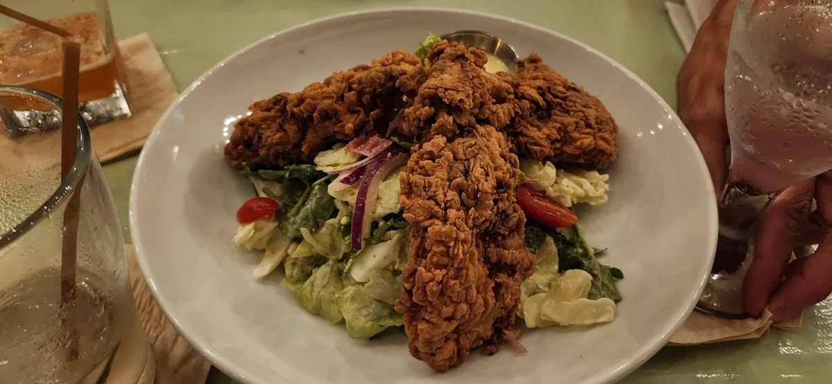 Chop Salad with Fried Chicken