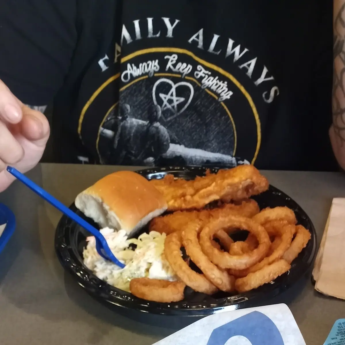 Double Cheeseburger Onion Rings
