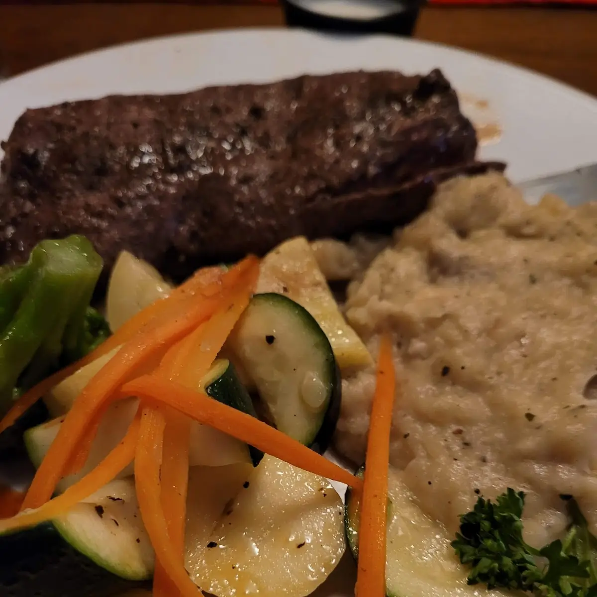 Garlic Mashed Potatoes Steak and Veggies