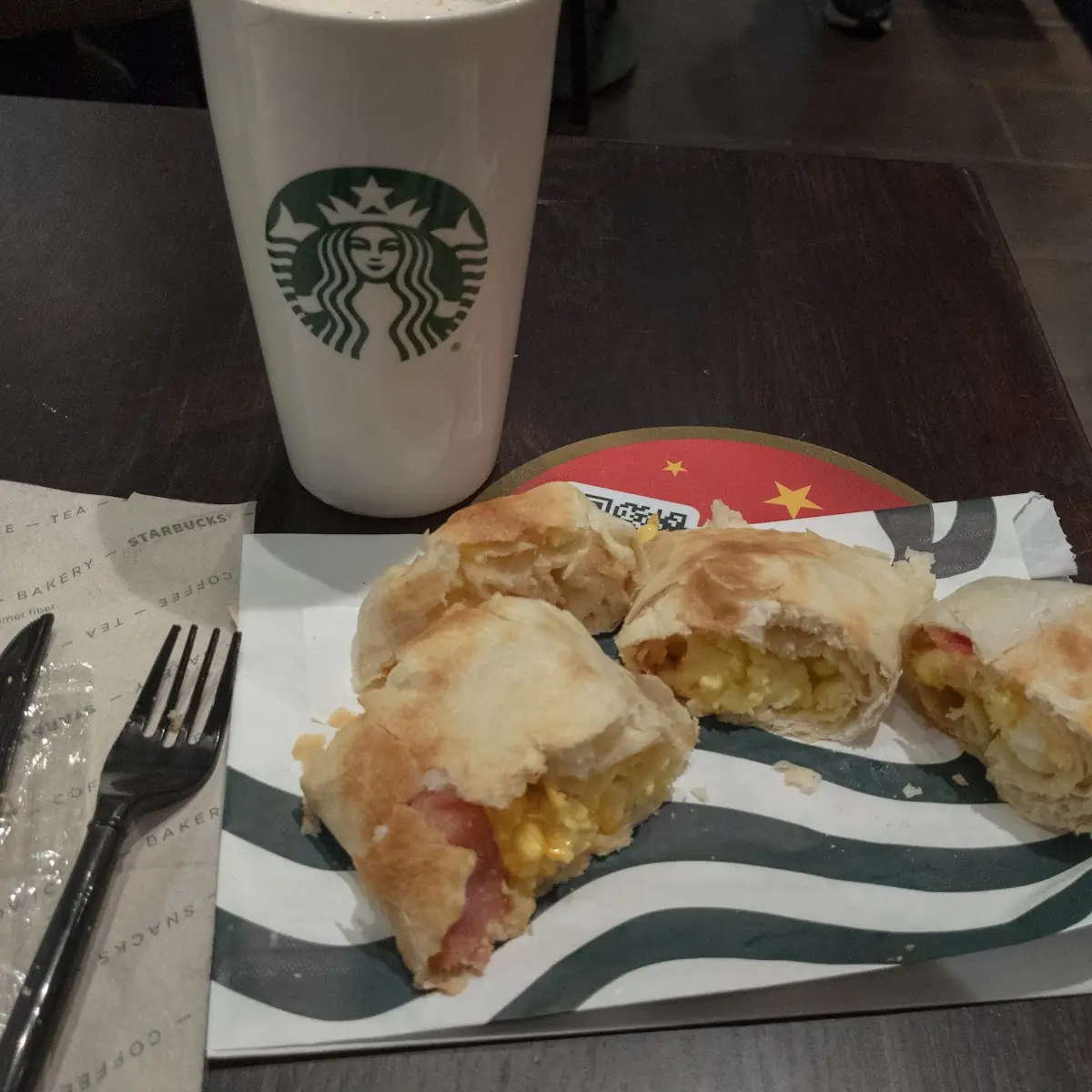 Bacon Sausage & Egg Wrap
